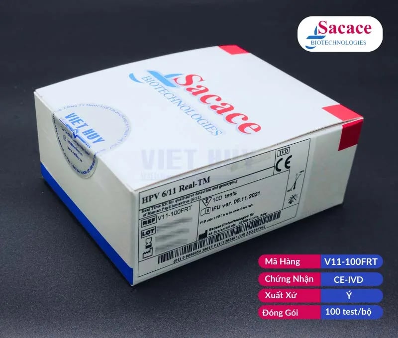 Bộ xét nghiệm định tính kiểu gene Human Papilloma virus túyp 6/11 Real-TM