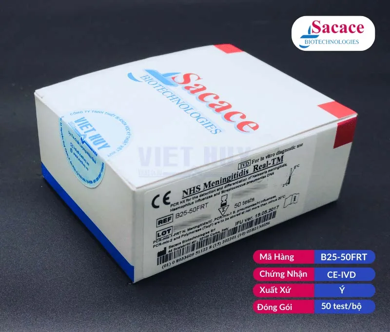 Kit xét nghiệm phát hiện và phân biệt Neisseria meningitidis, Haemophilus influenzae và Streptococcus pneumoniae | NHS Meningitidis Real-TM