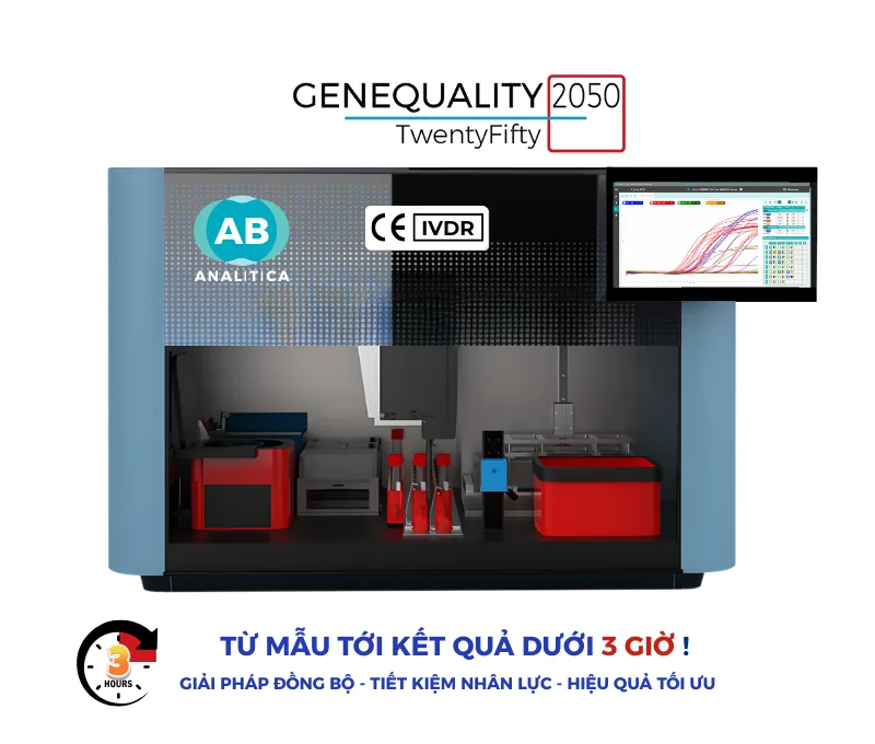 Máy Real-Time PCR tích hợp tách chiết DNA/RNA tự động GENEQUALITY® 2050 - ảnh 3