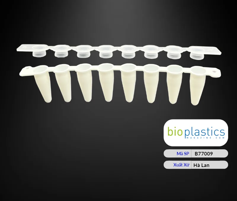 Ống PCR 0.1 ml dải 8, màu trắng đục, nắp phẳng rời B77009 - ảnh 4