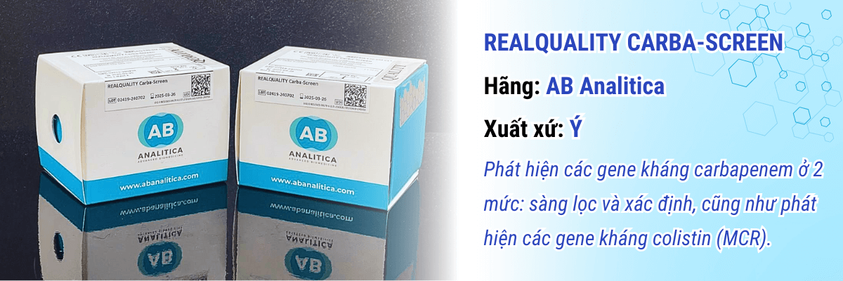 Bộ xét nghiệm REALQUALITY Carba-Screen (AB analitica, Ý)