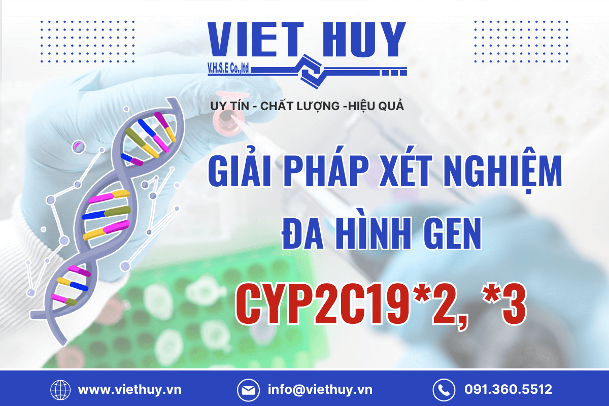 Giải pháp xét nghiệm đa hình gen CYP2C19*2, *3 bằng kỹ thuật realtime PCR