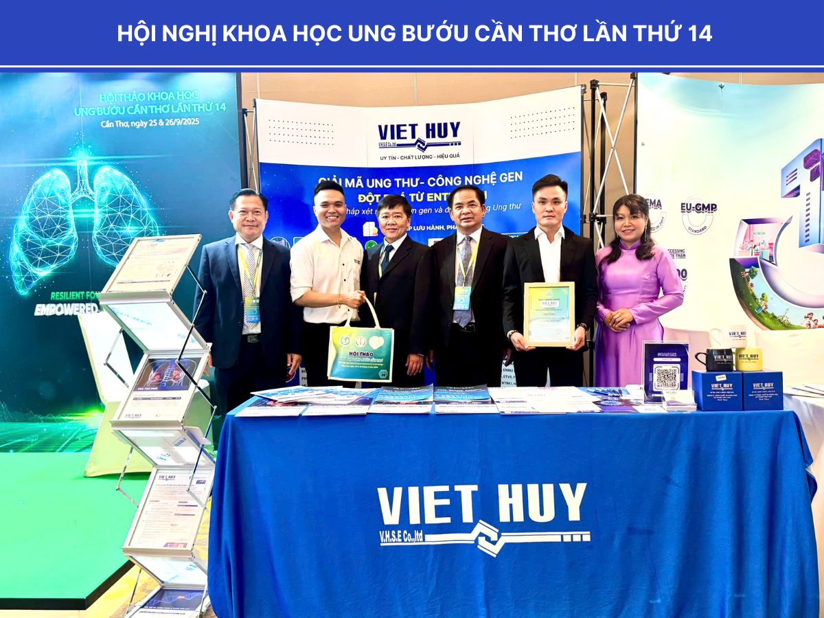 Việt Huy tại Hội nghị Ung bướu Cần Thơ (CACO 14): Khẳng định vai trò Sinh học Phân tử trong Y học Chính xác