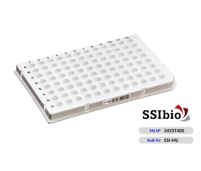 Đĩa PCR 96 giếng, 0.1 ml, semi-skirted, có mã vạch-3455T40S